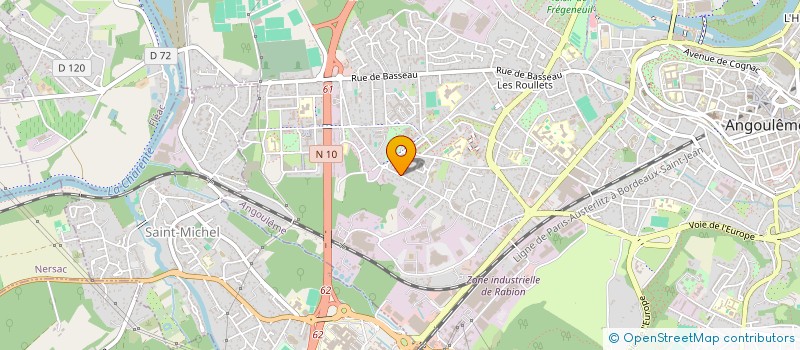localisation de l'entreprise MADAME AMANDINE BRISE à ANGOULEME