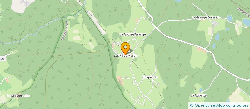 localisation de l'entreprise MADAME AMANDINE BRUN  RADDON-ET-CHAPENDU