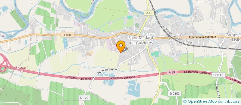 localisation de l'entreprise MADAME AMANDINE BRUN  SAINT-MEDARD-DE-GUIZIERES