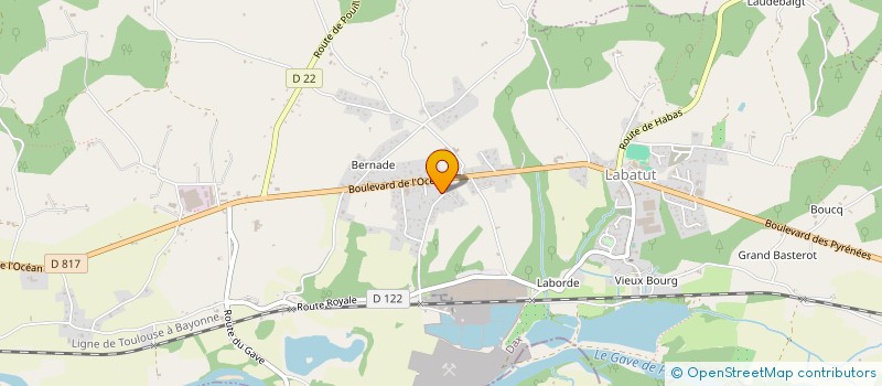 localisation de l'entreprise MADAME AMANDINE BRUTAILS  LABATUT