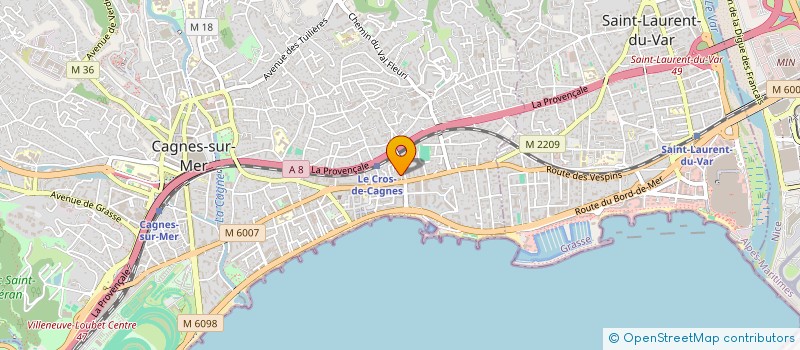 localisation de l'entreprise MADAME AMANDINE BUCHELET à CAGNES-SUR-MER