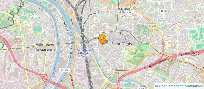 localisation de l'entreprise MADAME AMANDINE BUCHER à SAINT-DENIS