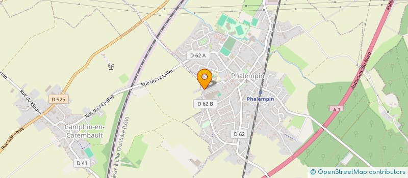 localisation de l'entreprise MADAME AMANDINE BUISSART  PHALEMPIN