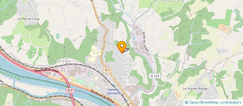 localisation de l'entreprise MADAME AMANDINE BUSSIAN  VIENNE