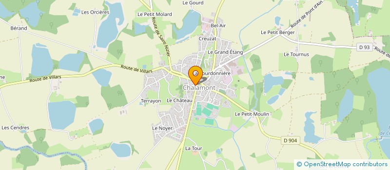 localisation de l'entreprise MADAME AMANDINE BUSSY  CHALAMONT