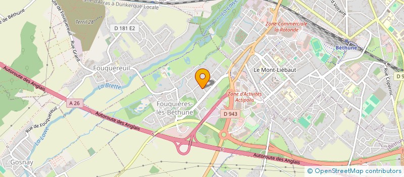 localisation de l'entreprise MADAME AMANDINE CAMBIER  FOUQUIERES-LES-BETHUNE