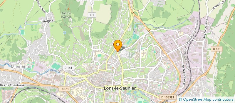localisation de l'entreprise MADAME AMANDINE CANOZ à LONS-LE-SAUNIER