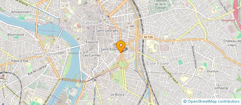 localisation de l'entreprise MADAME AMANDINE CAPDEVILLE  TOULOUSE