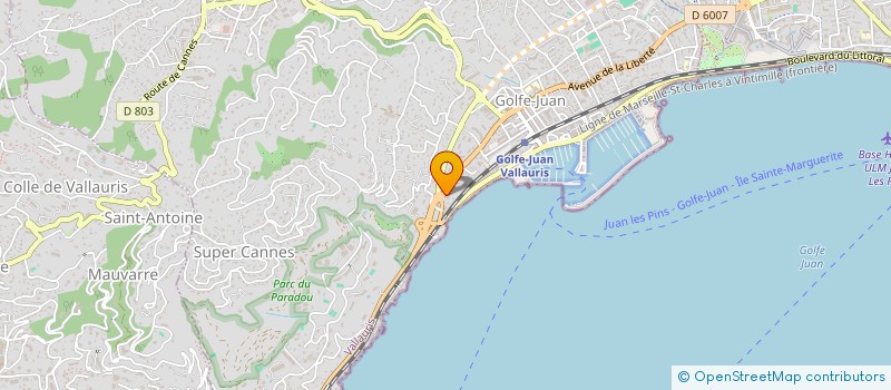 localisation de l'entreprise MADAME AMANDINE CAPO  VALLAURIS