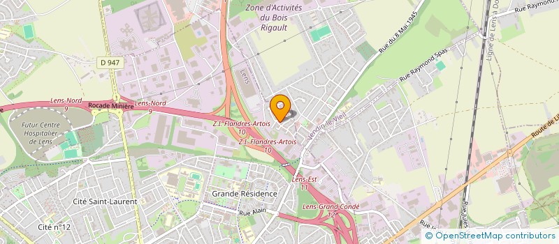 localisation de l'entreprise MADAME AMANDINE CARON  LENS