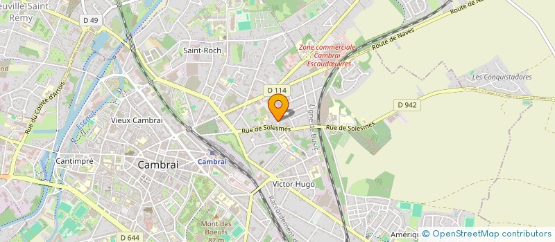 localisation de l'entreprise MADAME AMANDINE CARPENTIER  CAMBRAI