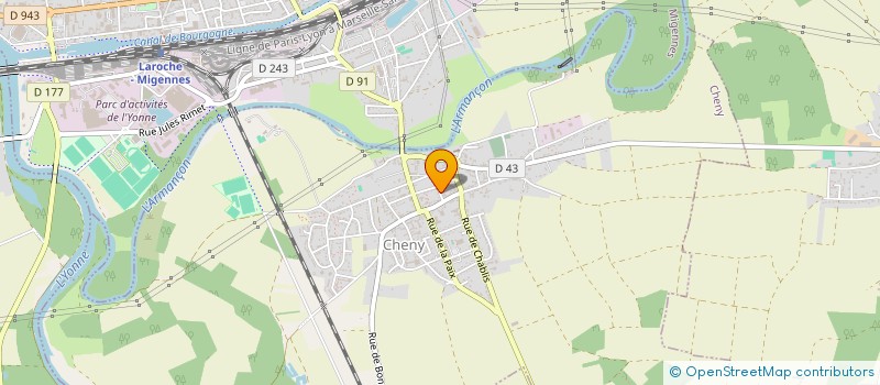 localisation de l'entreprise MADAME AMANDINE CARROUE  CHENY