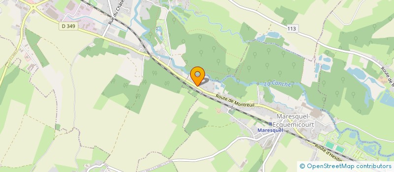 localisation de l'entreprise MADAME AMANDINE CAUDEVEL  MARESQUEL-ECQUEMICOURT