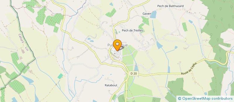 localisation de l'entreprise MADAME AMANDINE CAVAROC  PUYLAROQUE