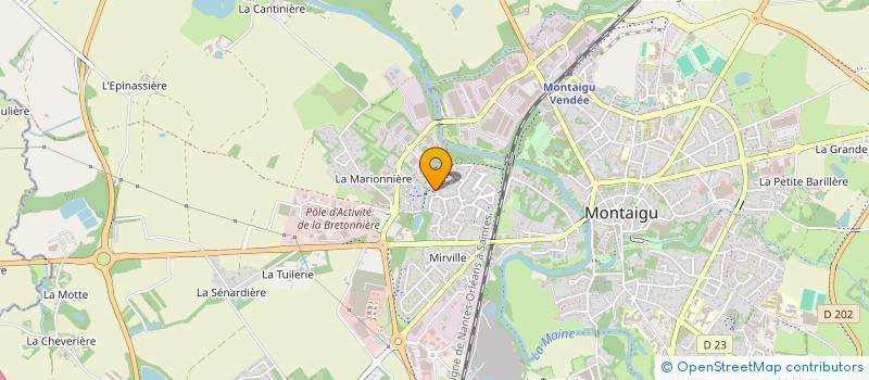 localisation de l'entreprise MADAME AMANDINE CELLI à MONTAIGU-VENDEE