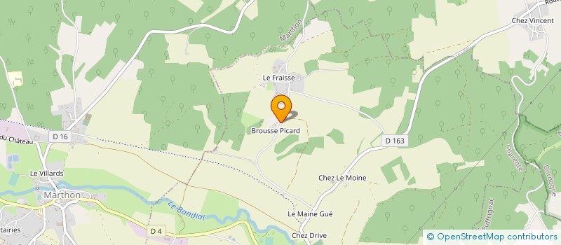 localisation de l'entreprise MADAME AMANDINE CHABERNAUD à FEUILLADE
