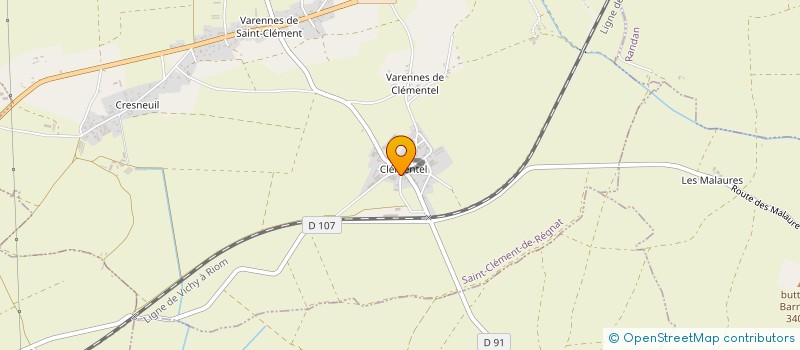 localisation de l'entreprise MADAME AMANDINE CHABERT  SAINT-CLEMENT-DE-REGNAT