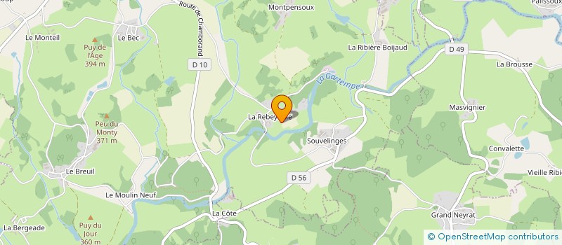 localisation de l'entreprise MADAME AMANDINE CHABROUX à SAINT-AGNANT-DE-VERSILLAT