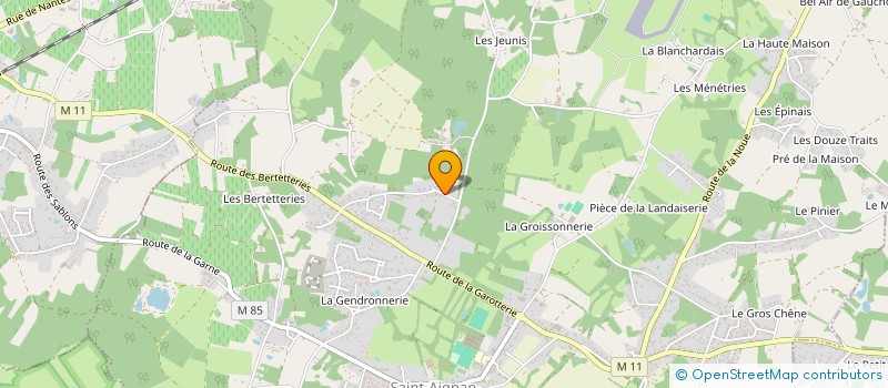 localisation de l'entreprise MADAME AMANDINE CHAMBRE  SAINT-AIGNAN-GRANDLIEU