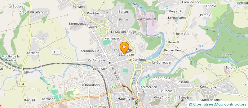 localisation de l'entreprise MADAME AMANDINE CHARPENTIER  QUIMPERLE