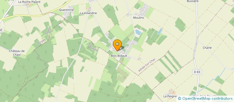 localisation de l'entreprise MADAME AMANDINE CHARTIN  SAINT-BRANCHS