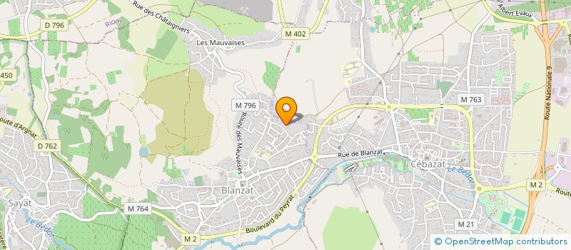 localisation de l'entreprise MADAME AMANDINE CHASSANIOL  BLANZAT