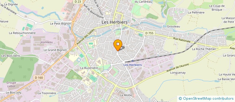 localisation de l'entreprise MADAME AMANDINE CHATAIGNER  LES HERBIERS