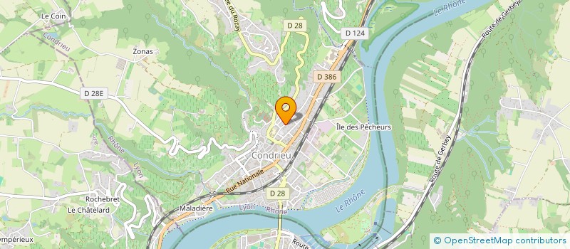 localisation de l'entreprise MADAME AMANDINE CHATAIN  CONDRIEU