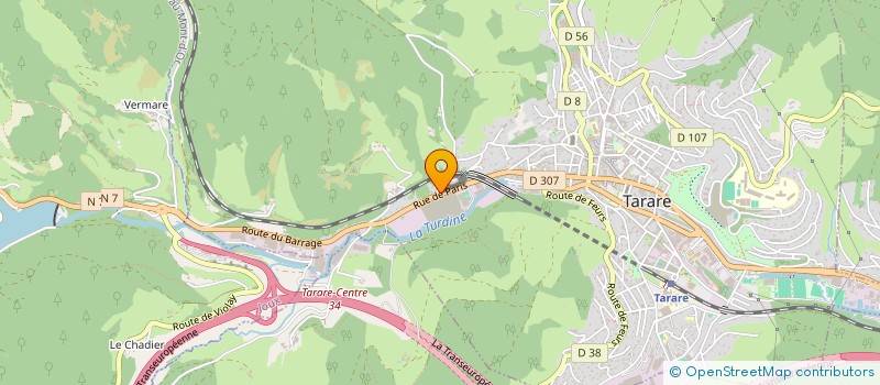 localisation de l'entreprise MADAME AMANDINE CHAVANIS  TARARE