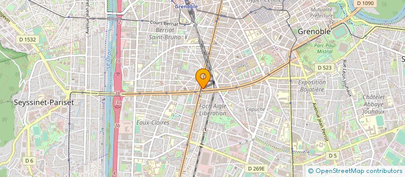 localisation de l'entreprise MADAME AMANDINE CHEGUT à GRENOBLE