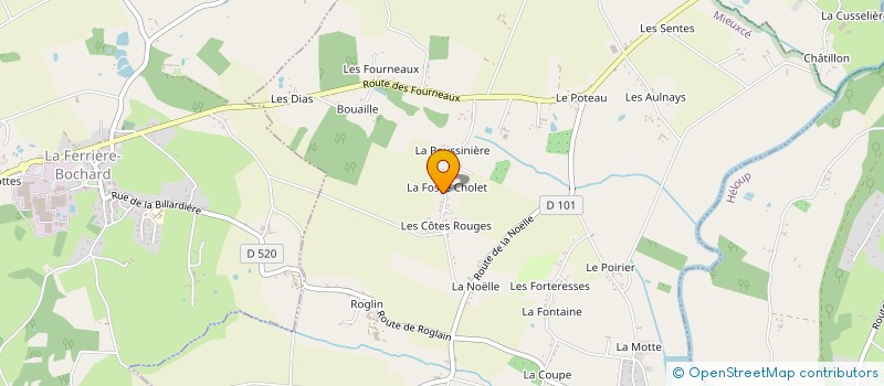 localisation de l'entreprise MADAME AMANDINE CHET à MIEUXCE