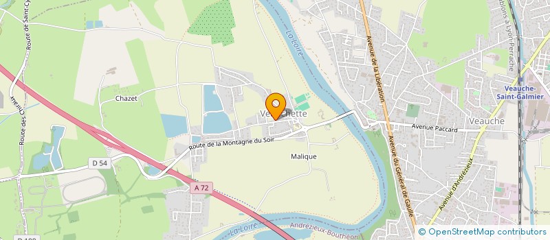 localisation de l'entreprise MADAME AMANDINE CHEUCLE à VEAUCHETTE