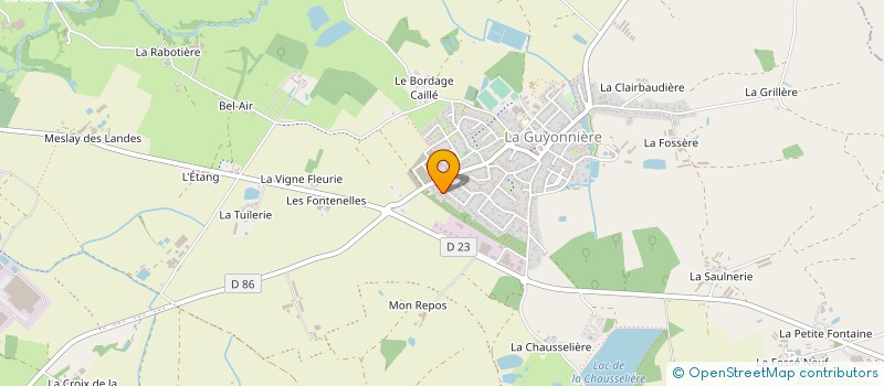 localisation de l'entreprise MADAME AMANDINE CHOUIN  MONTAIGU-VENDEE