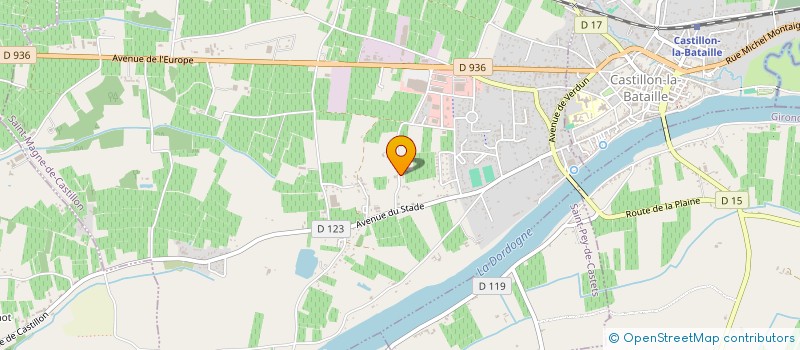 localisation de l'entreprise MADAME AMANDINE CHRISTIANE  SAINT-MAGNE-DE-CASTILLON