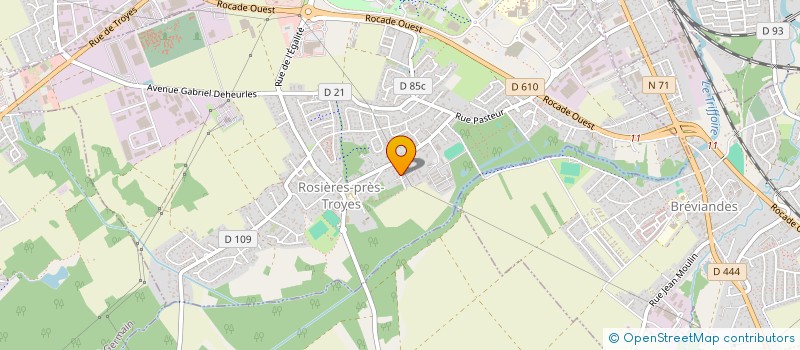 localisation de l'entreprise MADAME AMANDINE CLAUDE  ROSIERES-PRES-TROYES