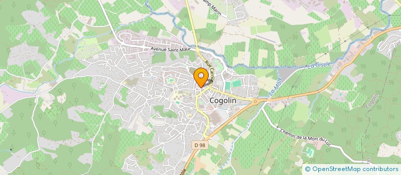 localisation de l'entreprise MADAME AMANDINE CLAURE  COGOLIN