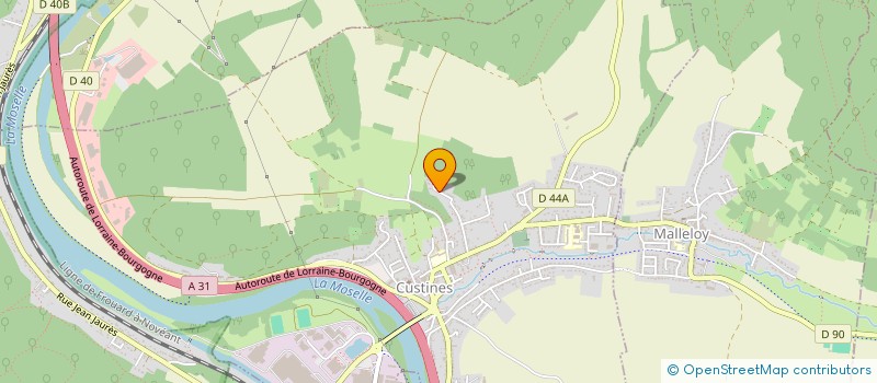 localisation de l'entreprise MADAME AMANDINE CLERC  CUSTINES