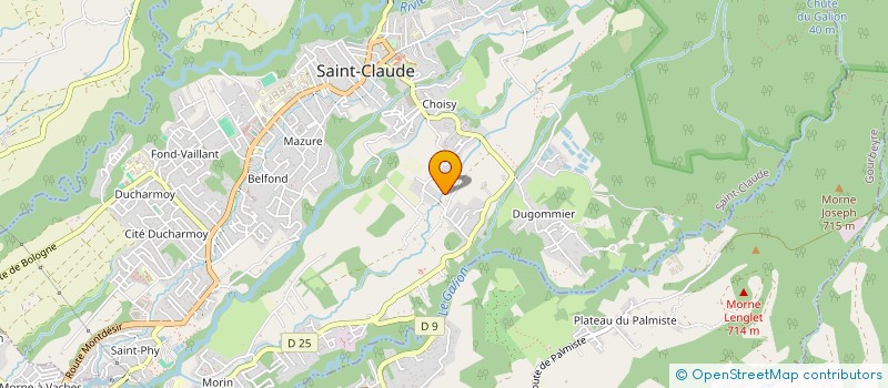 localisation de l'entreprise MADAME AMANDINE COLIN à SAINT-CLAUDE