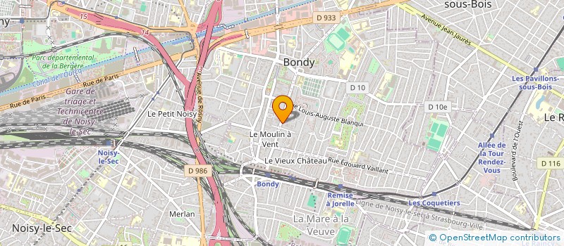 localisation de l'entreprise MADAME AMANDINE COLLIOT  BONDY