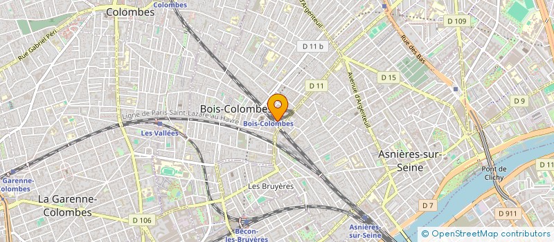 localisation de l'entreprise MADAME AMANDINE COMBADIERE à BOIS-COLOMBES