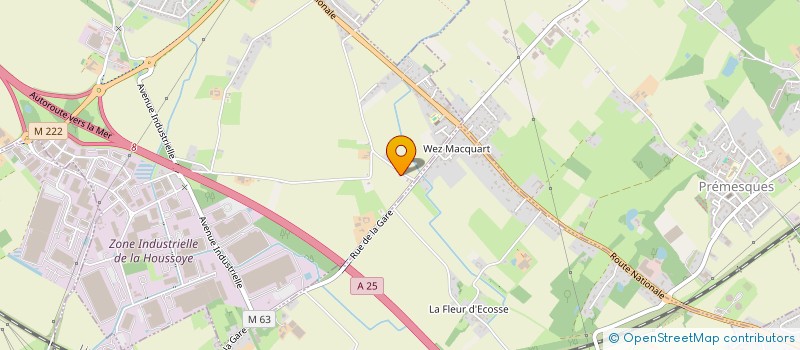 localisation de l'entreprise MADAME AMANDINE COPIN  LA CHAPELLE-D'ARMENTIERES