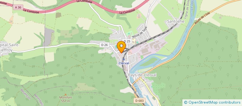 localisation de l'entreprise MADAME AMANDINE CORNET à PAYS-DE-CLERVAL