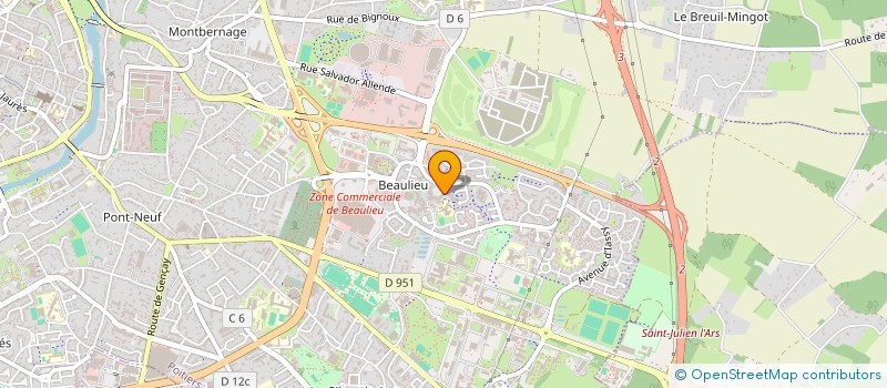 localisation de l'entreprise MADAME AMANDINE CORNUAU  POITIERS