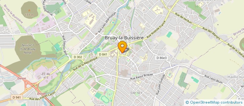 localisation de l'entreprise MADAME AMANDINE CORNUEL à BRUAY-LA-BUISSIERE