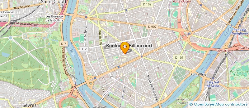 localisation de l'entreprise MADAME AMANDINE COUPE à BOULOGNE-BILLANCOURT