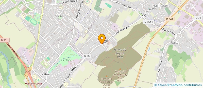 localisation de l'entreprise MADAME AMANDINE COURTY  HAILLICOURT