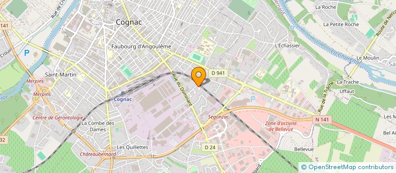 localisation de l'entreprise MADAME AMANDINE COUTY  CHATEAUBERNARD