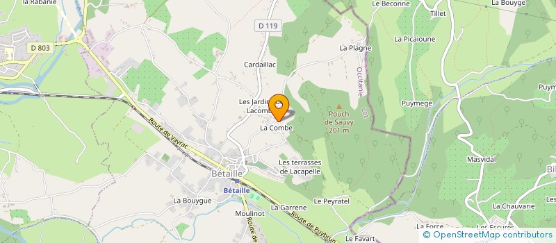 localisation de l'entreprise MADAME AMANDINE CRAYGUES  CARENNAC