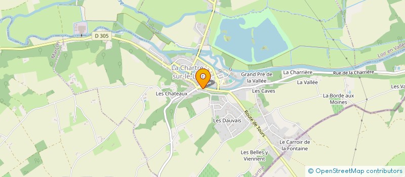 localisation de l'entreprise MADAME AMANDINE CROSNIER  LA CHARTRE-SUR-LE-LOIR