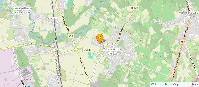 localisation de l'entreprise MADAME AMANDINE CROST  CLONAS-SUR-VAREZE